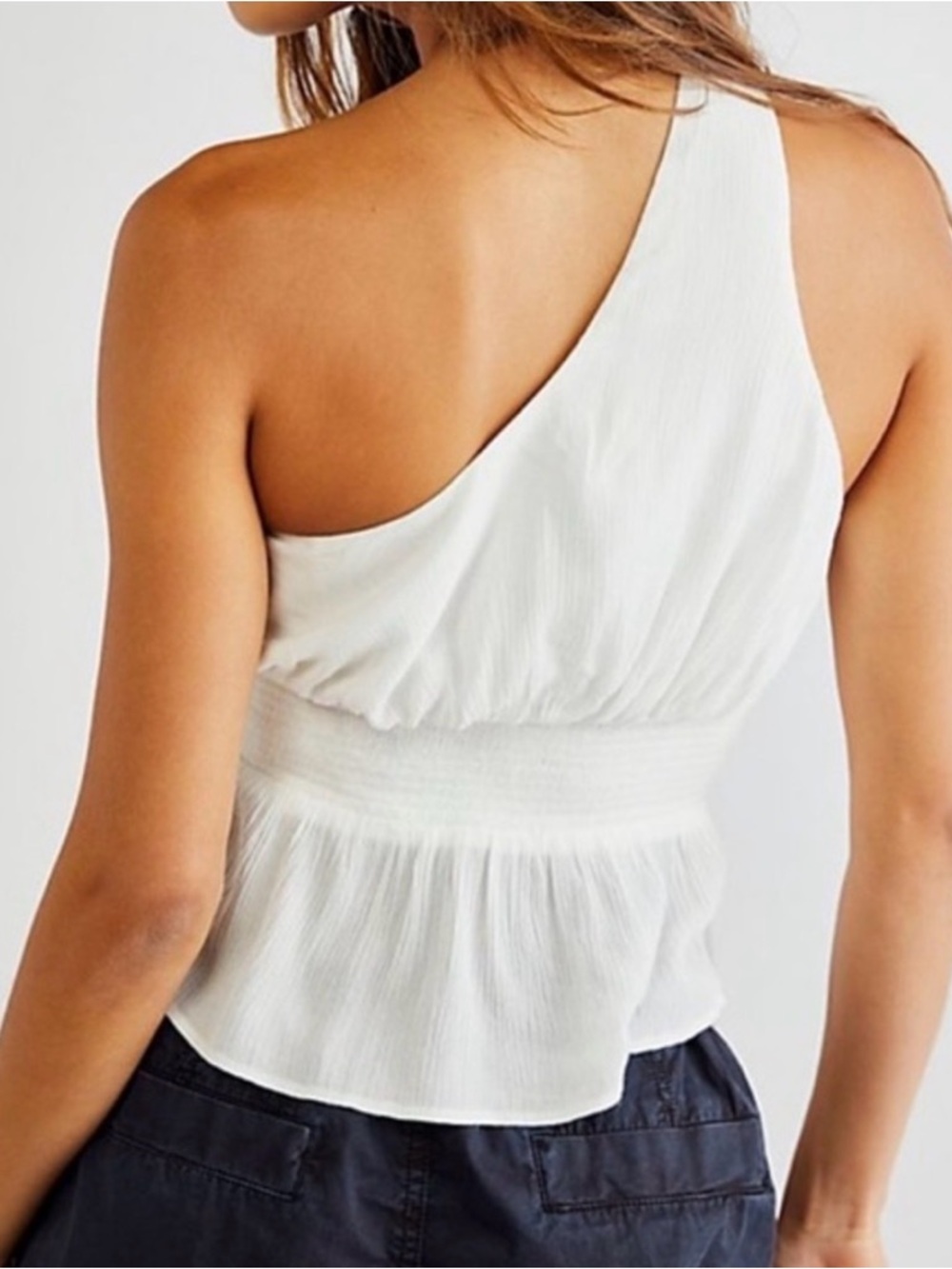 3 for $50 Free People Ellie‎ One Shoulder Top size Small - Picture 2 of 6